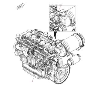 ENGINE DOOSAN MOTOR COMPLETE 150109-00953E
