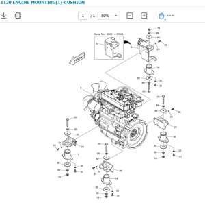 ENGINE DOOSAN ASSY 201-00166B TIER II