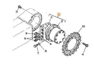 FINAL DRIVE MOTOR  6010073M91 CASE CNH