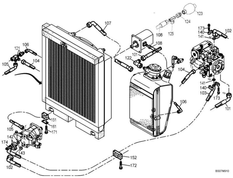 ACCUMULATOR CNH CASE 210 Bar, 0.16L