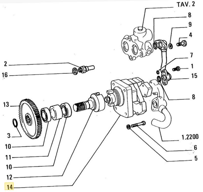 HYDRAULIC PUMP 79038139 FIAT ALLIS