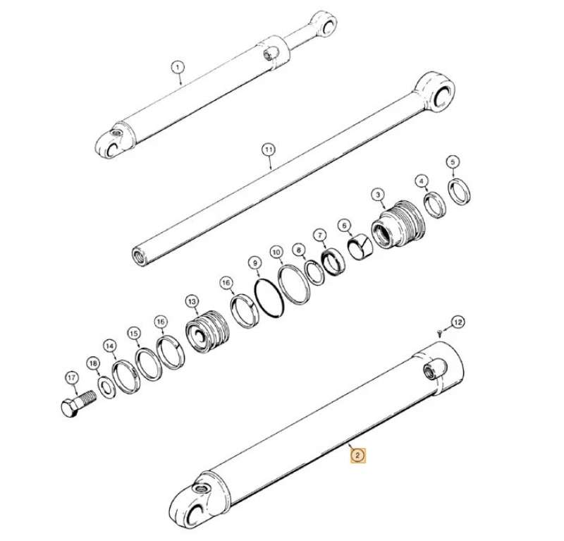 SIDESHIFT BACKHOE STABILIZER CYLINDERS G101665 CNH