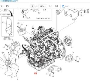 ENGINE DOOSAN ASSY COMPLETE D24NAP