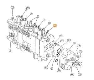 VALVE ELEMENT 144324A5 HYDRAULIC - dipper extension