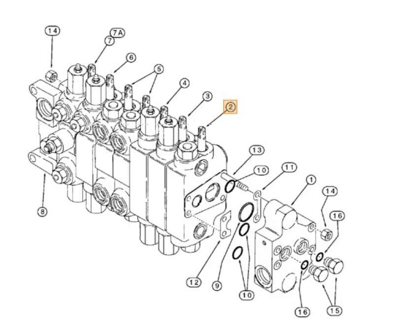 VALVE ELEMENT 144324A5 HYDRAULIC - dipper extension