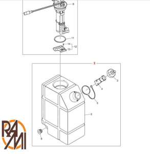 UREA TANK DOOSAN DEVELON 450106-00174