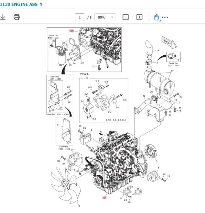 ENGINE DOOSAN ASSY DL02-LEE03-CE