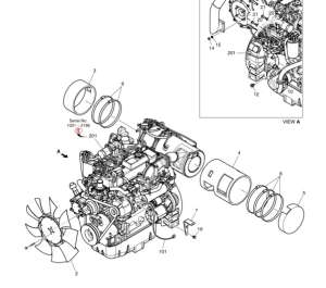 ENGINE DOOSAN ASSY STAGE 5 150109-00918A